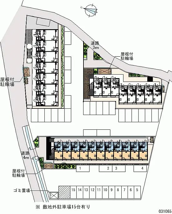 ★手数料０円★熊谷市広瀬　月極駐車場（LP）